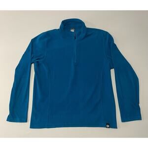 Rei Co-Op Sweatshirt Pullover Mens Large Blue Quarter Zip Long Sleeve Outdoor